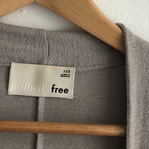 Wilfred free open cardigan in warm light gray XXS - Picture 2 of 3
